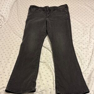 American Eagle Outfitters Dark Gray Flare Jeans